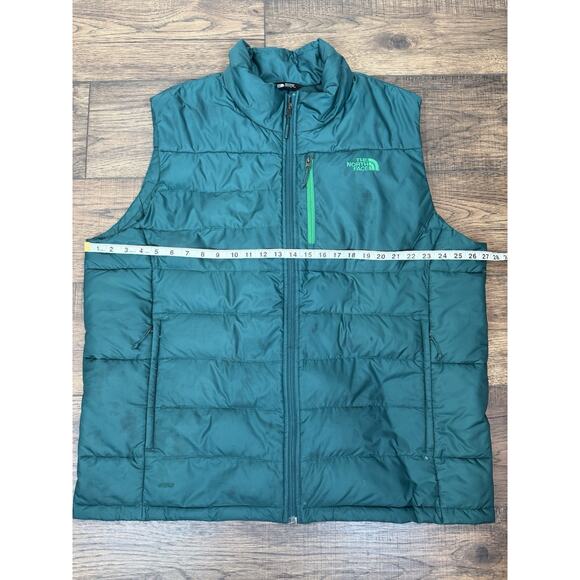The North Face Vest Mens 2XL Green Aconcagua Down 550 Fill Puffer Full Zip XXL - Picture 9 of 13